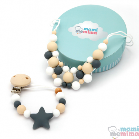 Conjunto Collar Mordedor y Chupetero Mordedor Star Baby