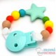 Conjunto Collar Mordedor y Chupetero Mordedor Modelo Multicolor