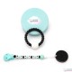 Pack Regalo Chupetero Mordedor Personalizado Rock Baby Mint + Mordedor Biscuit + + Sonajero Mordedor