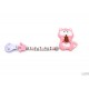 Pack Mordedor Mapache Pink + Sujeta Chupetes Mordedor Personalizado Sweet Pink Little Princess