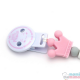 Pack Mordedor Mapache Pink + Sujeta Chupetes Mordedor Personalizado Sweet Pink Little Princess