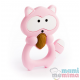 Pack Mordedor Mapache Pink + Sujeta Chupetes Mordedor Personalizado Sweet Pink Little Princess