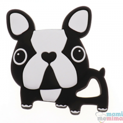 Mordedor Silicona Frenchie Bulldog Black&White