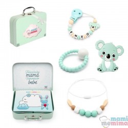 Canastilla Bebé Koala Mint - Felicidades Mamá, Bienvenido Bebé.