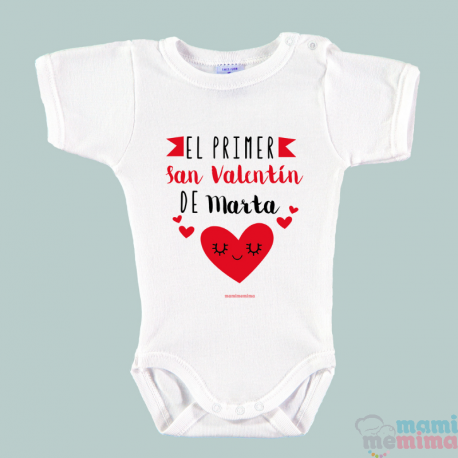 Body Bebé Personalizado "Mi primer San Valentín"