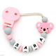 Chupetero Mordedor Personalizado de Silicona Koala Sweet Pink