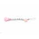 Chupetero Mordedor Personalizado de Silicona Estrella Pink