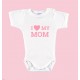 Body Bebé Día de la Madre "I LOVE YOU MOM"