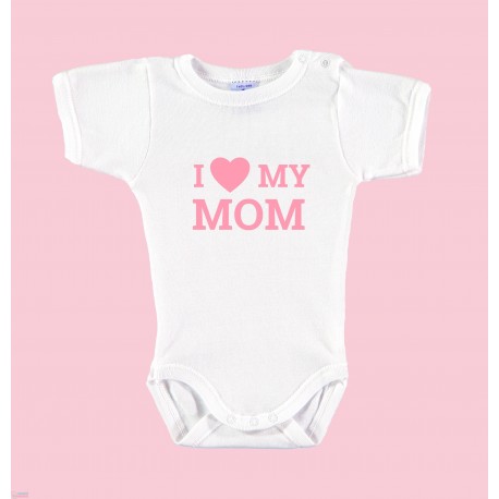 Body Bebé Día de la Madre "I LOVE YOU MOM"