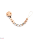 Chupetero Mordedor Personalizado Silicon Ecologic Beige