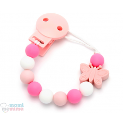 Sujeta Chupetes Mordedor Silicona Modelo Corona