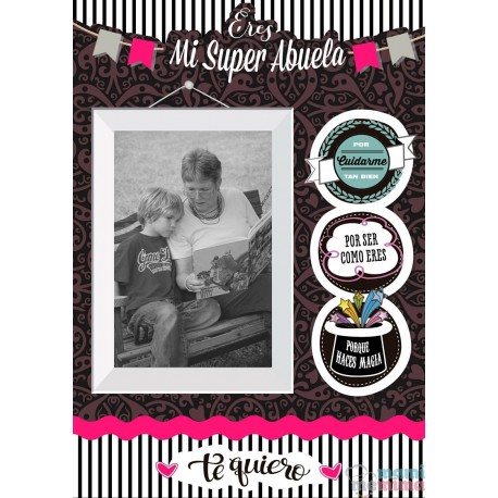 Lámina Súper abuela vertical
