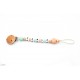 Chupetero Mordedor Personalizado Silicon Ecologic Peachy&Mint