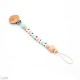 Chupetero Mordedor Personalizado Silicon Ecologic Peachy&Mint