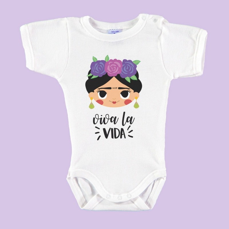 Body Bebé Frida Khalo "Viva La Vida"