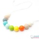 Conjunto Collar Mordedor y Chupetero Mordedor Modelo Multicolor