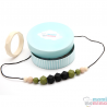 Pack Cadeau Collier De Dentition En Bois D'Ébène + Bracelet
