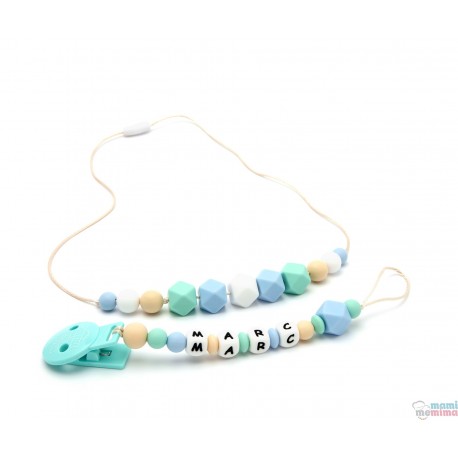 Conjunto Collar Mordedor y chupetero personalizado