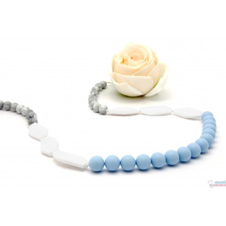 Collar de Lactancia Mordedor Silicona Sweet Blue