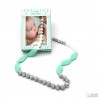 Collier d'Allaitement anneau de Dentition en Silicone Doux à la Menthe