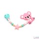 Pack Regalo Sujeta Chupetes Mordedor de Silicona Sweet Star Mint + Mordedor Ice Cream Mint