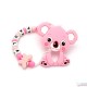 Pack Regalo Mordedor Biscuit + Sujeta Chupetes Mordedor Personalizado de Silicona Rock Baby Mint