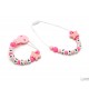 Sujeta Chupetes Mordedor Personalizado de Silicona Sweet Pink