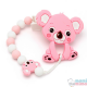 Pack Chupetero Mordeur + Mordeur Bébé Koala Rose