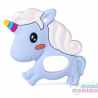 Les Anneaux De Dentition En Silicone Licorne Bleue