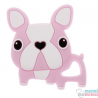 Les Anneaux De Dentition En Silicone Bouledogue Français Bouledogue Rose