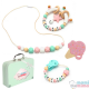 Conjunto Collar Mordedor y Chupetero Mordedor Personalizado Sweet Pink