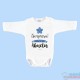 Body Bébé Personnalisé "ma grand-mère/marraine/tante m'aime très beaucoup"