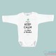 Corps de Bébé "je suis un peu de vous" à la Menthe