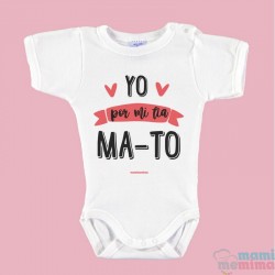 Corps de Bébé "je suis un peu de vous" à la Menthe