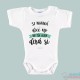 Corps de Bébé "je suis un peu de vous" à la Menthe