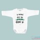 Corps de Bébé "je suis un peu de vous" à la Menthe