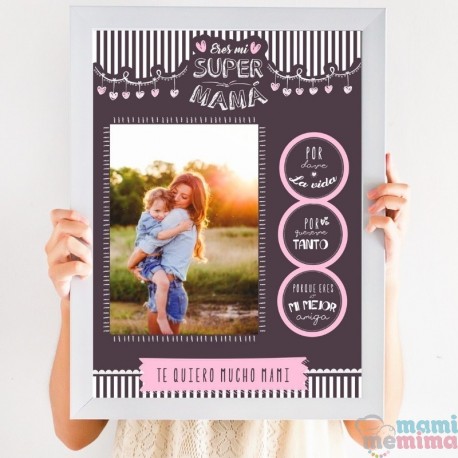 Lámina Súper Abuela Vertical Especial Día de La Madre