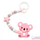 Pack Regalo Juguete Mordedor Para Carrito Con Mordedor Biscuit Pink
