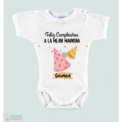 Body Bebé "¡Feliz Cumpleaños Padrinos!"