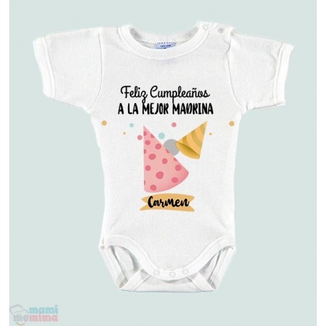 Body Bebé "¡Feliz Cumpleaños Padrinos!"