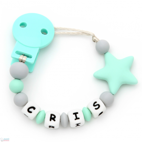 Chupetero Mordeur Personnalisé Silicone Rebelles Bébé À La Menthe