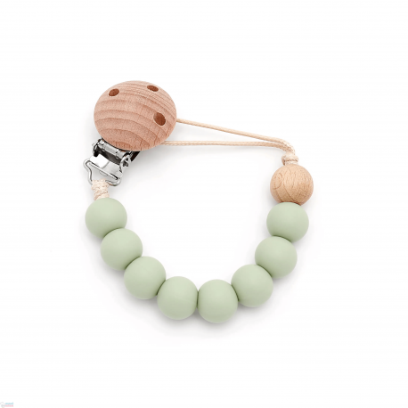 Chupetero Mordeur Personnalisé Silicone Doux Bleu