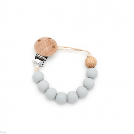 Chupetero Mordeur Personnalisé Silicone Doux Bleu