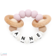 Hochet Anneau De Dentition Personnalisé Silicone Bleu&Menthe