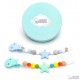 Pack 2 Chupeteros Stelle Sweet Blue & Stella Dolce Multicolore