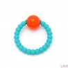 Sonaglio Anello Dentizione Blu E Arancione