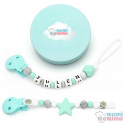 Pack 2 Chupeteros Silicona Sweet Mint