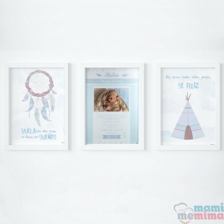 Lamina Di Compleanno Moderno Blu