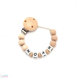 Catenella Portaciuccio Silicone Con Nome Personalizatto Sweet Blue