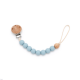 Catenella Portaciuccio Silicone Con Nome Personalizatto Sweet Blue